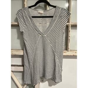 Anthropologie Meadow Rue size XS blue and white striped top